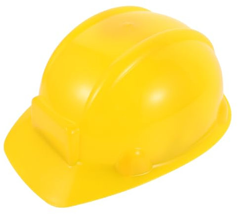 SKISUNO Gelber Junge Mädchen Bauarbeiter Helm Aus Kunststoff Verstellbare Hard Hat Für Kostüme Rollenspiele Und Partys Für Halloween Und Kreative Spielaktivitäten