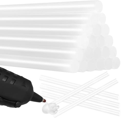 wugongshan 21 bastoncini di colla a caldo, 11 mm x 200 mm, penne adesive a caldo, trasparenti, per pistola per colla a caldo, colla a caldo, per fai da te, riparazione fai da te