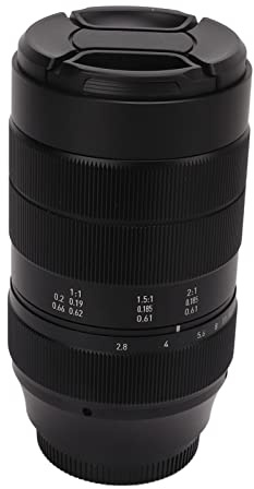 Qukaim Objectif macro 60 mm F2.8 APS-C à mise au point manuelle, grossissement 2x pour appareil photo M3 M4, grande ouverture, accory de photographie
