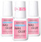 3x8g Extra Strong Nail Glue for False Nails, Brush On Nail Glue Extra Strong, Brush-On Adhesive, with Excellent Bonding Strength for Nail Art Decorations, Salon & DIY Manicures,Pink