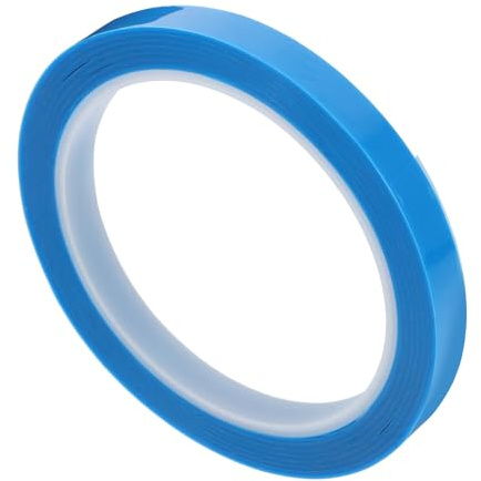 YTBHSHXZ Cinta aislante, Cinta adhesiva de transferencia térmica azul for mascotas, 1 cm x 50 m, impermeable, sin residuos, alta adherencia, ideal for sublimación y manualidades