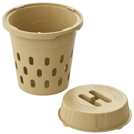 Bac à Compost enterré | sous Terre avec Couvercle,bac de lombricomposteur à enterrer - pour Potager, Planche surélevée, Parc, arrière-Cour, pépinière, Ferme, Professionnels, jardiniers,