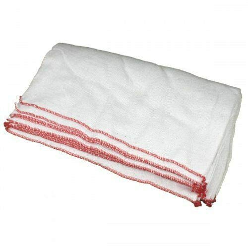 Extra Large Double Layered 100% Soft Cotton Super Jumbo Cleaning Dish Cloth Wash 40x50cm Premium Quality Pack of 10 to 100 (10)