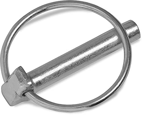 HEAVYTOOL Klappsplinte 9mm x 45mm Klappstecker (10 Stück) galvanisch verzinkt Splintbolzen Schnellspannsplinte Rastbolzen Rastsplinte Steckbolzen Schnellverschlussbolzen
