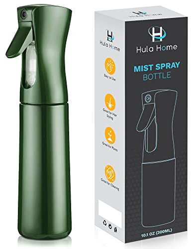 Botella de pulverización continua – Rociador de niebla de agua de plástico vacío – Mister de pelo recargable ultra fino para peinar, limpiar, salones, plantas, nebulización, cara y cuidado de la piel