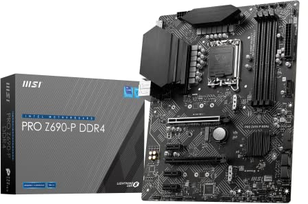 MSI PRO Z690-P DDR4 Mainboard ATX, unterstützt Intel Core Prozessoren der 12. Generation, LGA 1700, Core Boost VRM, Memory Boost 5000+MHz/OC, 1 x PCIe 5.0 x16, 2 x M.2 Gen4 x4, 2.5G LAN