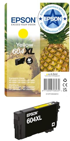 Epson Orginal 604XL Tinte Ananas Singlepack gelb XL, XP-2200 XP-2205 XP-3200 XP-4205 WF2910DWF WF2930DWF WF2950DWF, ReadyPrint Flex-Tintentarife