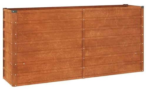 vidaXL Odlingslåda rostig 160x40x77 cm rosttrögt stål, blomlåda, blomkruka, odlingslådor, blomlådor, blomkrukor, odlingslåda, blomlåda, blomlådor
