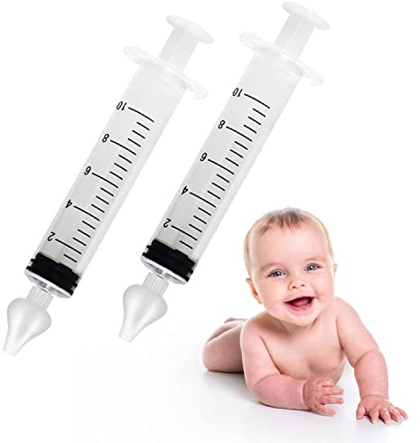 2Easy Irrigatore Nasale professionale 2 pezzi, Dispositivo Medico, Ideale per Bambini e Neonati, sicuro, BPA Free, Riutilizzabile, Lavaggio Nasale neonato