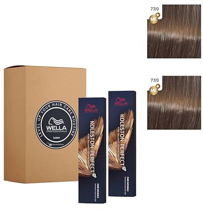 2er Wella Koleston Perfect ME+ Pure Naturals 77/0 Intensives Mittelblond/Natur 60ml
