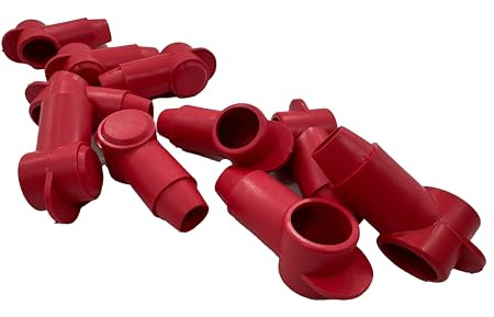 Exoda 10x cappucci di protezione capocorda 35-95 mm² rossi conico | Cappuccio di protezione, conico, passacavo, per terminali a occhiello, sezione del cavo 35-95 mm², diametro della testa 20 mm