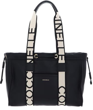 Coccinelle 2Day Signature Handbag Grained Leather Noir