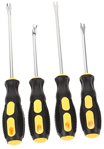 SHOWERORO Outil Arrache-Clou en Acier Inoxydable 4 Pouces Pince à Clous Poignée Ergonomique Dégrafeur pour Tissus d'Ameublement pour Bricolage et Réparations
