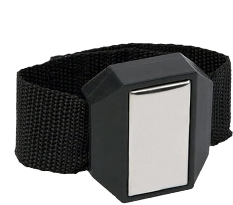 Pulsera magnética – Costura magnética de muñeca, pulsera magnética súper fuerte | Cinturón de herramientas práctico y ligero para sujetar tornillos, clavos para hombres, mujeres y adultos