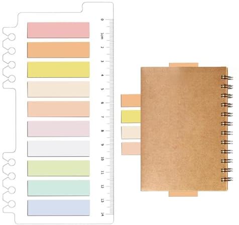Ordinate 200 Stück Haftstreifen - Transparente Haftnotizen | Sticky Notes, Index Tabs | Beschreibbare Haftmarker Pastell | Elbstklebend Haftnotizen | Haftnotizzettel Full Color Of Gradient
