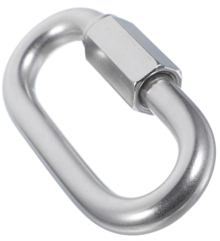 TOPPERFUN Metal Locking Carabiner Inossidabile Clip Per Riparazione Piccolo Hammock Attività Outdoor e Palestra