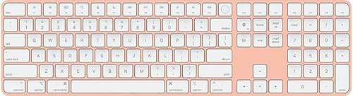 Apple Magic Keyboard avec Touch ID et Numeric Keypad (A2520) (AZERTY Français) Orange (Reconditionné)