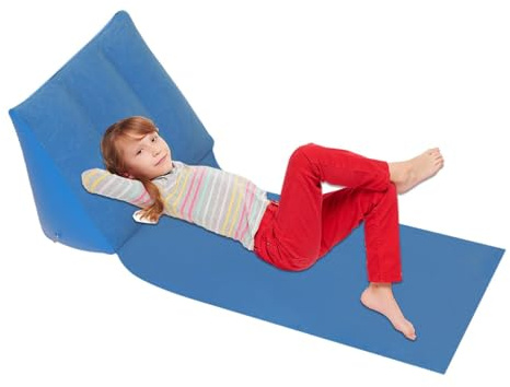 Coussin de plage gonflable triangle - Coussin triangulaire gonflable pour les voyages en plein air - Tapis de bain de plage - Coussin de plage pour camping portable