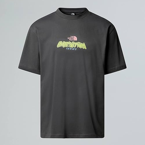 The North Face Expedition Celebration Oversized T-tröja för män, Anthracite Grey, L