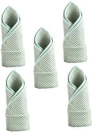SOESFOUFU 5pcs Kitchen Dishcloths Household Wash Cloths for Drying Dishes and Kitchen Tableware