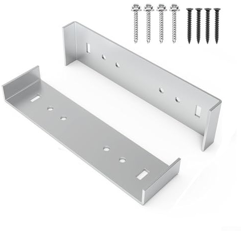 Support de montage en métal pour boîte aux lettres de 20,3 cm de large, support en aluminium résistant à la rouille, compatible avec les boîtes aux lettres standard, support robuste de 136 kg
