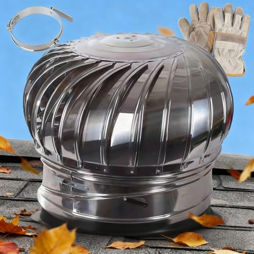 Comignolo Girevole in Acciaio Inox 201 Comignolo Multiuso Cappucci per Camino Rotanti Anti-tiraggio discendente per Camini e Sfiati di Scarico 110 mm 200 mm 250 mm(250mm)