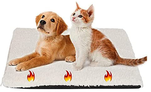 MALSSE Hundebett, Heizkissen für Haustiere, Thermokissen, kleine Hundehütte, Katzen mit Boden, Pads für Kätzchen, Pads für Katzen