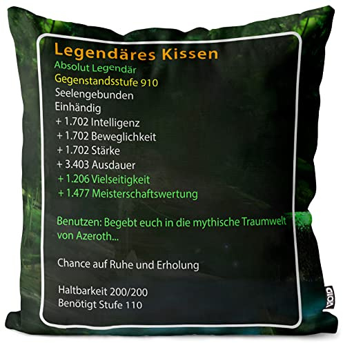 VOID Legendäres Kissen Kissenbezug Kissenhülle Outdoor Indoor mythisch Wow legendär, Kissen Größe:80 x 80 cm