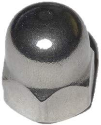 DIN 1587 Hutmuttern M6-10 Stück - A2 Edelstahl - Hohe Form - V2A