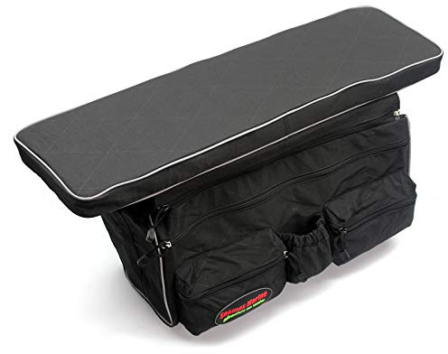 Seamax Universal Inflatable Boat Bench Seat Cushion and Detachable Seat Bag with Sunlitec 3-Layers Fabric and Reflective Edges (Size B - 34 for 270-330 Boats)