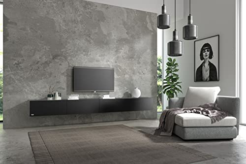 Wuun® TV-Lowboard Somero I 100cm bis 360cm I TV-Schrank & Hängeschrank für Wohnzimmer I Verschiedene Varianten
