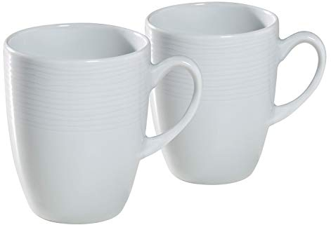 Kahla Nature Dinnerware Porcelain Mugs, Set of 2, 300ml, White