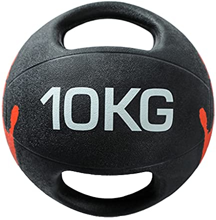 ZXQZ Medizinbälle, Symmetrieball mit Doppelgriff, für Das Krafttraining, 3 Kg / 4 Kg / 5 Kg / 6 Kg / 7 Kg / 8 Kg / 9 Kg / 10 Kg (Size : 10kg/22lb)