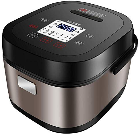 Olla arrocera Vaporizador de alimentos Programable Digital 5L Baja eliminación Guiso de azúcar Fabricante de granos inteligente Salud Acero inoxidable Instantáneo Mantener caliente con cesta de enju