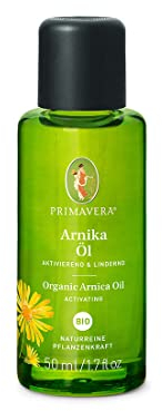 PRIMAVERA Pflegeöl Arnikaöl bio 50 ml – naturreine Pflanzenkraft – Glasflasche - Aromaöl, Körperöl, Naturkosmetik - lindernd & aktivierend - vegan