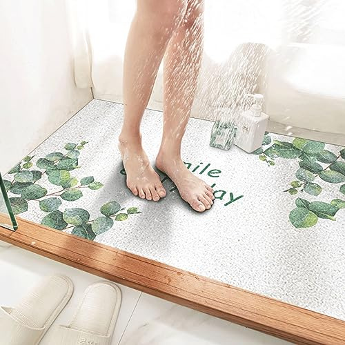 LY4U Almohadillas de Ducha Antideslizantes para Duchas al Aire Libre, Baño con Almohadilla de Baño de PVC a Prueba de Moho y Zona de Ducha Húmeda