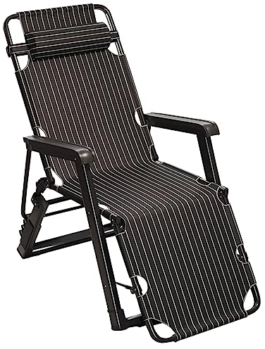 Lanmmraifc Sonneliege klappbar Relax Liegestuhl Faltbar Campingstuhl Sonneliege Saunaliege Verstellbarer Rückenlehne Liegender Recliner Tragbar Strandliege für Erwachsene Hoch Senioren