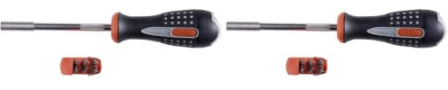 Bahco BH808050 bit Ratchet Screwdriver, 255mm Length (Pack of 2)