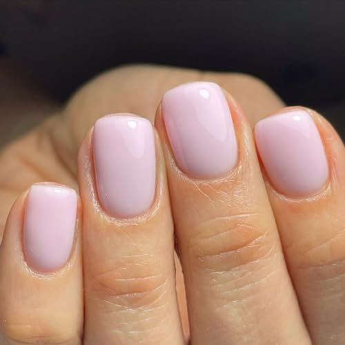 Vishine Neutral Gel Nail Polish,1Pcs 8ml Pastel Pink Jelly Gel Polish Nude Color Translucent Nail Gel Soak Off UV LED Nail Lamp Jelly Sheer Gel Polish Nail Art Gel E024
