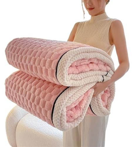 Blanket Herbst Winter Warme Schlafdecke Weiche Bequeme Flanell Fleece Decken for Bett Gemütliche Verdickte Wärme Decke Sofadecke (Color : 5, Größe : 150x200cm)