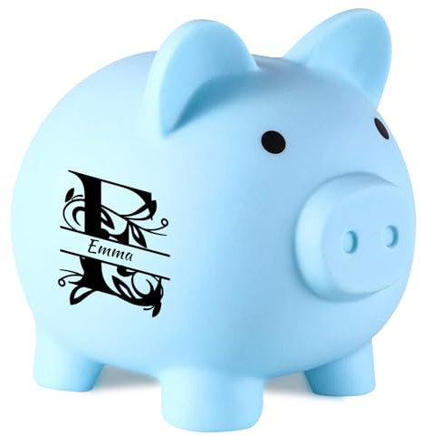 Personalisiertes Sparschwein, Unzerbrechliches Sparschwein, Sparschwein mit Anpassbarem Namen, Praktisches Geschenk für Geburtstag, Weihnachten, Neujahr, Babygeschenktag