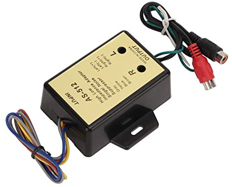 Line-Ausgangskonverter, Convertidor De Alta Y Baja Car-Audio-Line-Out-Konverter mit 2-Kanal-Line-ABS für Car-Audio