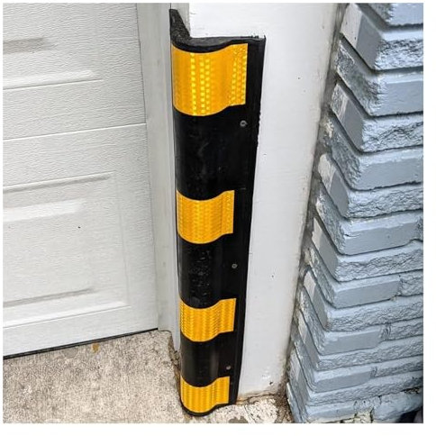 LLHTTDMBDFC Protector Pared Garaje, Protector Columnas Garaje, Columna de Caucho for almacén de Arco, protección de Esquinas de Pared for Garaje, Piso bajo, Reflectante, de Alta tenacidad(2pcs-100cm)