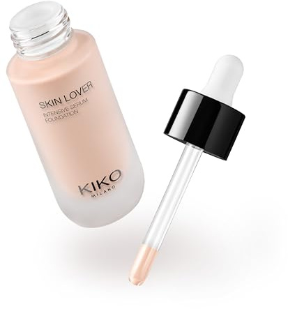 KIKO Milano Skin Lover Intensive Serum Foundation 1CR, Fond De Teint Sérum Hydratant Longue Tenue
