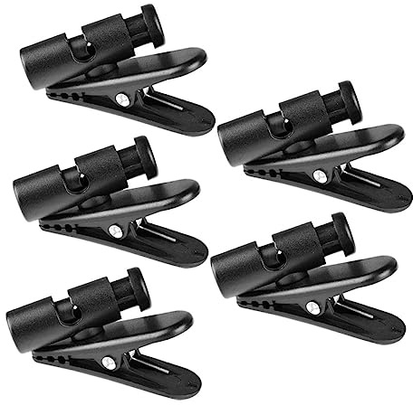 KICHOUSE 5pcs Large Wire Lapel Clips Headphone Cord Clips Earbud Wire Holders for Cable Management in Office and Home