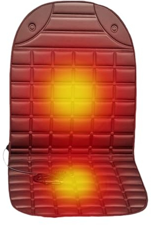 Mppchhn Housse Chauffante Siège Auto - Fournitures De Chauffage pour Véhicules 12V - Tapis Chauffant pour Siège Auto,pour Voitures Camions Berlines Camping-Cars Conducteurs Hiver Road Trips Froid