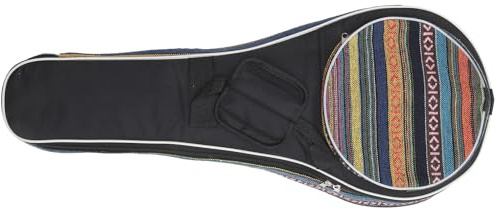 TOYANDONA Tragbare Mandolinentasche Verdickter Mandolinen Organizer mit Außentasche für Instrumentenzubehör Kompakte Aufbewahrungstasche für Mandoline und Reise