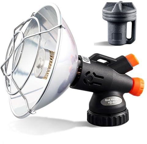 Portable Gas Heater - Mini Camping Heater with Fire Power Regulating Valve, Outdoor Heating Stove with Storage Box for Hiking and Fishing