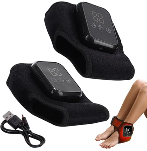 Almohadilla Térmica Para El Tobillo: Banda De De Las Articulaciones Con Envoltura Térmica De Neopreno, Terapia Para Dolores Musculares, Ayuda Para El Calor Dirigida | Manga De Compresión De Neo