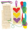 Kit per Segnalibri in Legno Ricamati a Punto Croce per Bambini da Ideare, Ricamare ed Esporre (Confezione da 4)